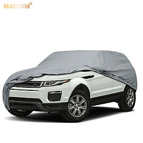 Bạt phủ ô tô chất liệu vải không dệt 3 lớp cao cấp thương hiệu MACSIM cho xe ô tô Volkswagen Touareg - màu ghi