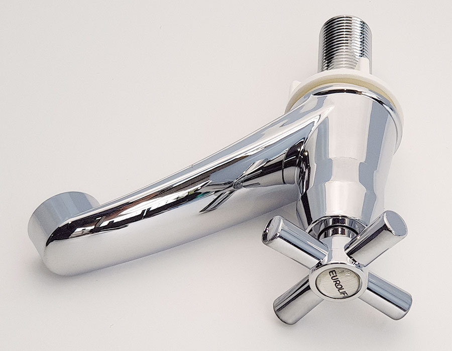 Vòi Lavabo lạnh nhựa ABS mạ Chrome Eurolife EL-LA05 (Trắng bạc)