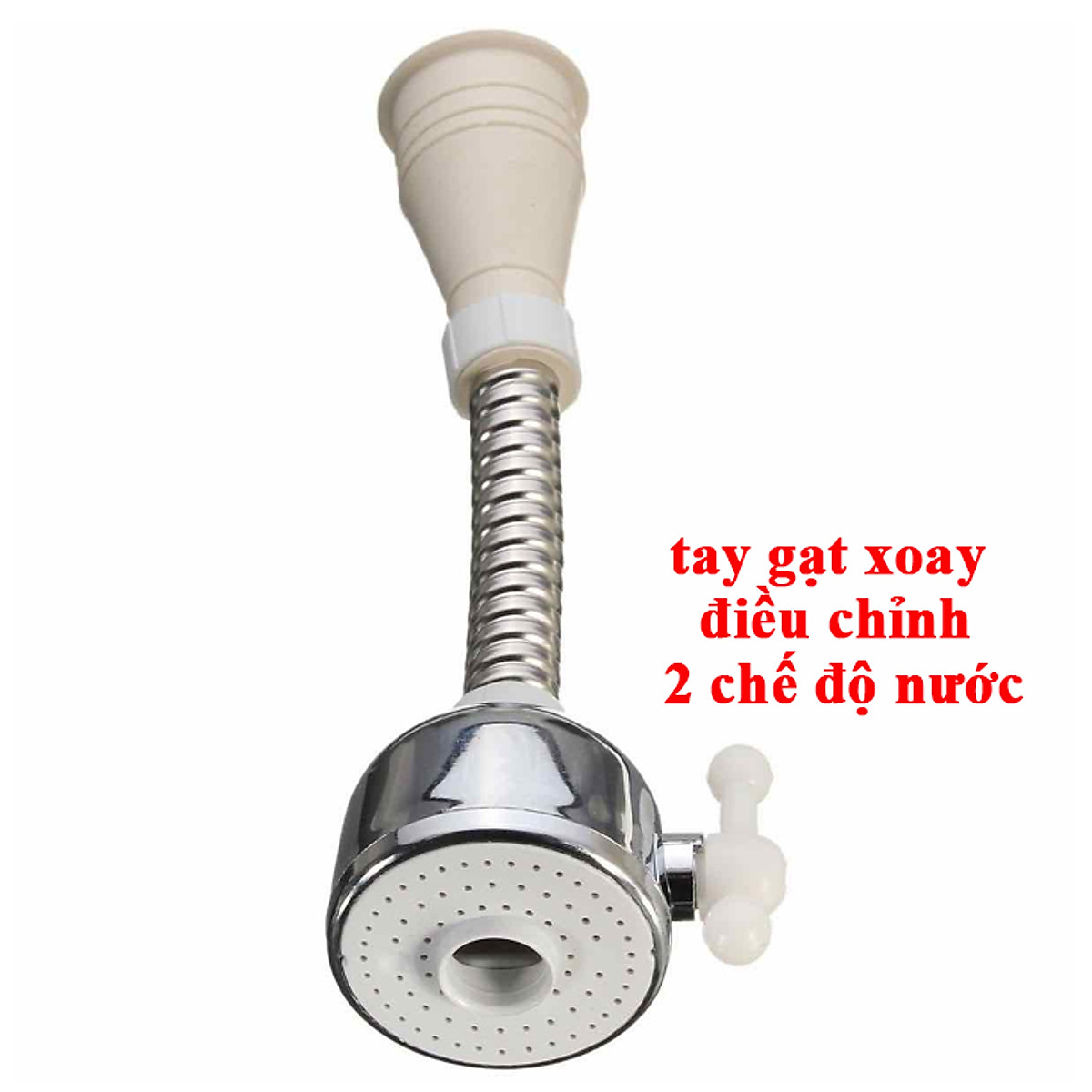 Đầu Vòi Rửa Bát Tăng Áp, Loại Vòi Rửa Bát Dài, Xoay 360 Độ, Có Van Điều Chỉnh Chế Độ Nước