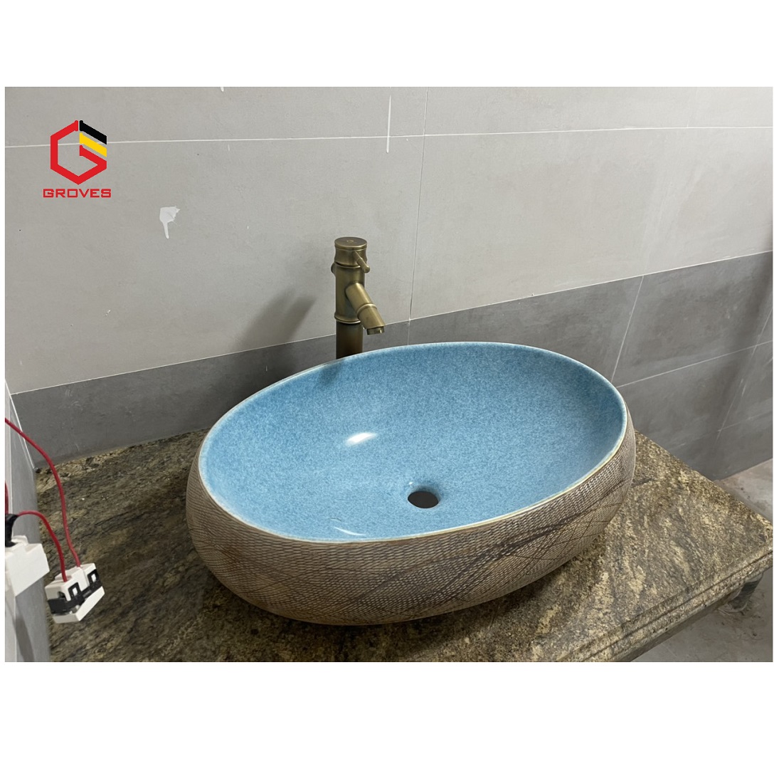 Vòi rửa mặt, Vòi Lavabo nóng lạnh tân cổ điển nhập khẩu cao cấp chính hãng Groves kiểu cây trúc rất Việt Nam 8604