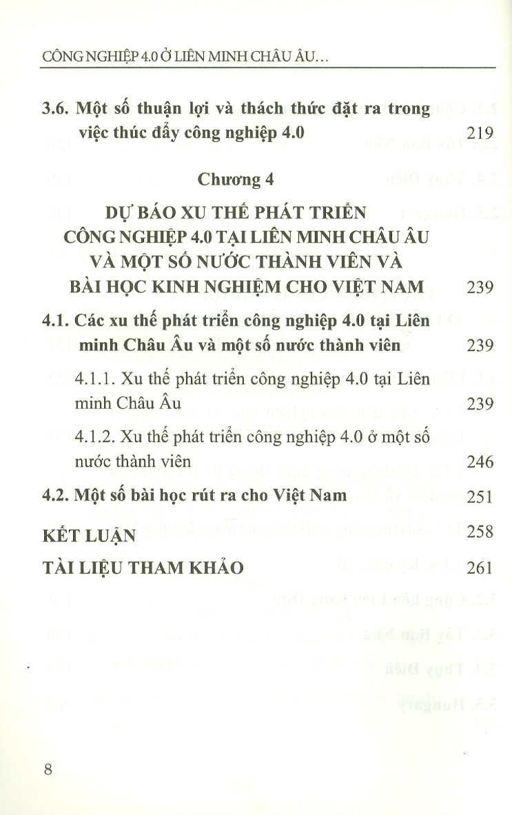 Công Nghiệp 4.0 Ở Liên Minh Châu Âu Và Một Số Nước Thành Viên (Sách chuyên khảo)