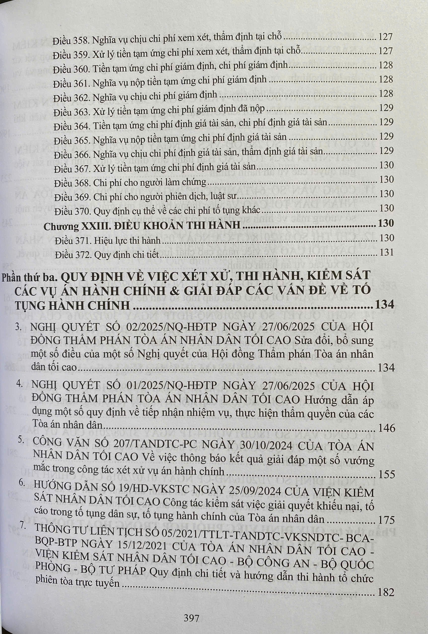 Luật Tố Tụng Hành Chính Năm 2015 ( Sửa đổi, bổ sung năm 2025) Và Các Văn Bản Hướng Dẫn Thi Hành
