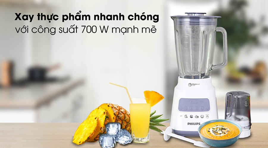 Máy xay sinh tố Philips HR2222/00 (700W) - Hàng Chính Hãng
