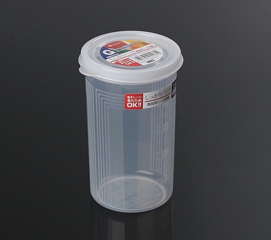 Hộp Nhựa Tròn Đựng Thực Phẩm 540ml - Nội Địa Nhật
