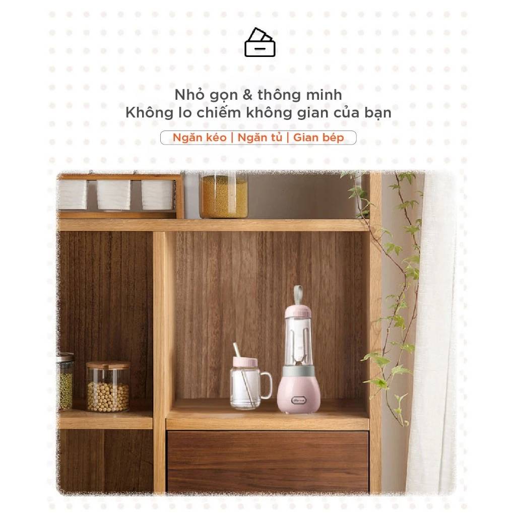 Máy xay sinh tố Bear LLJ-C04W1 150W - Hàng chính hãng