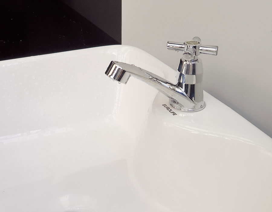 Vòi Lavabo lạnh nhựa ABS mạ Chrome Eurolife EL-LA05 (Trắng bạc)