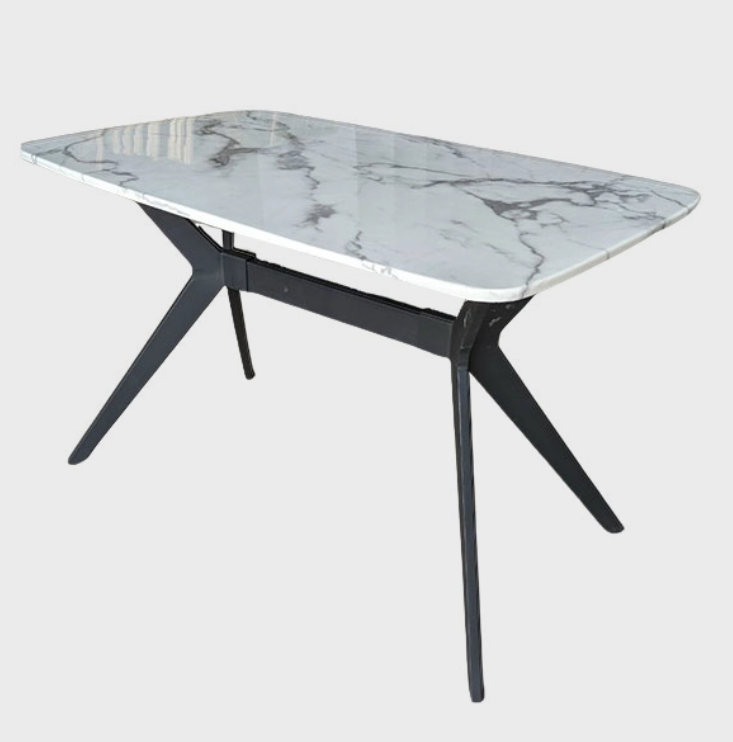 Bàn mặt đá chân sắt nhập khẩu Juno Sofa cao cấp JNST 1m3 x 80