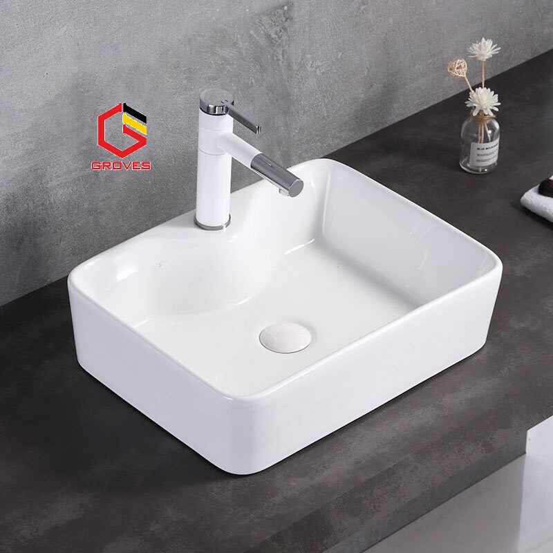 Vòi rửa mặt, Lavabo đa năng nóng lạnh thân thấp trắng đầu xoay 360 độ GR 7011B (đẹp, sang trọng, lịch sự, quý phái, tinh tế)