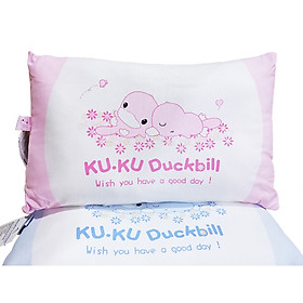 gối chống méo đầu cho bé KU.KU Duckbill 23x35x4.5cm ku2021