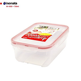 Hộp thực phẩm Inomata được làm bằng chất liệu nhựa PP cao cấp, có khóa nắp bốn chiều chắc chắn- nội địa Nhật Bản