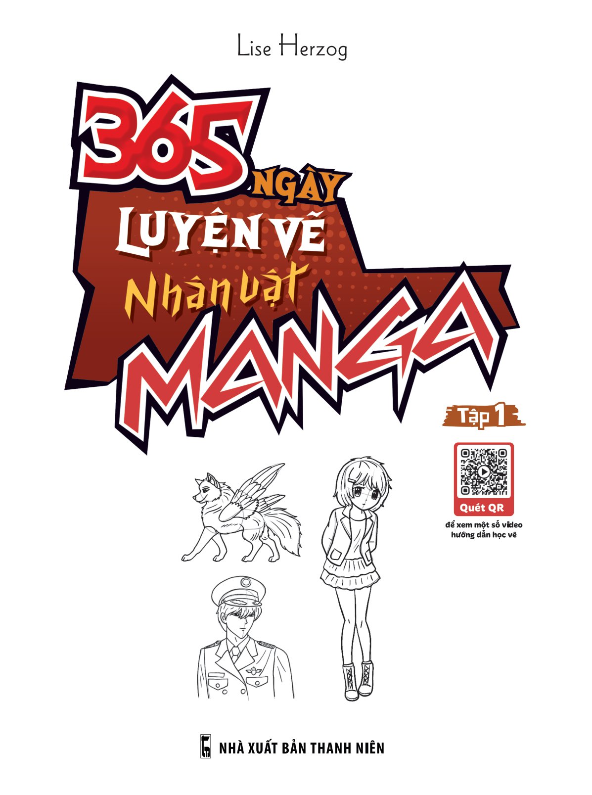 365 Ngày Luyện Vẽ Nhân Vật Manga - Tác Giả Lise Herzog (MGB)