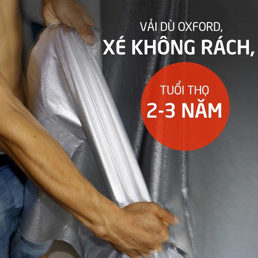 Bạt phủ xe ô tô 3 lớp thông minh, chất liệu vải dù oxford cao cấp, áo trùm bảo vệ xe 7 chỗ innova