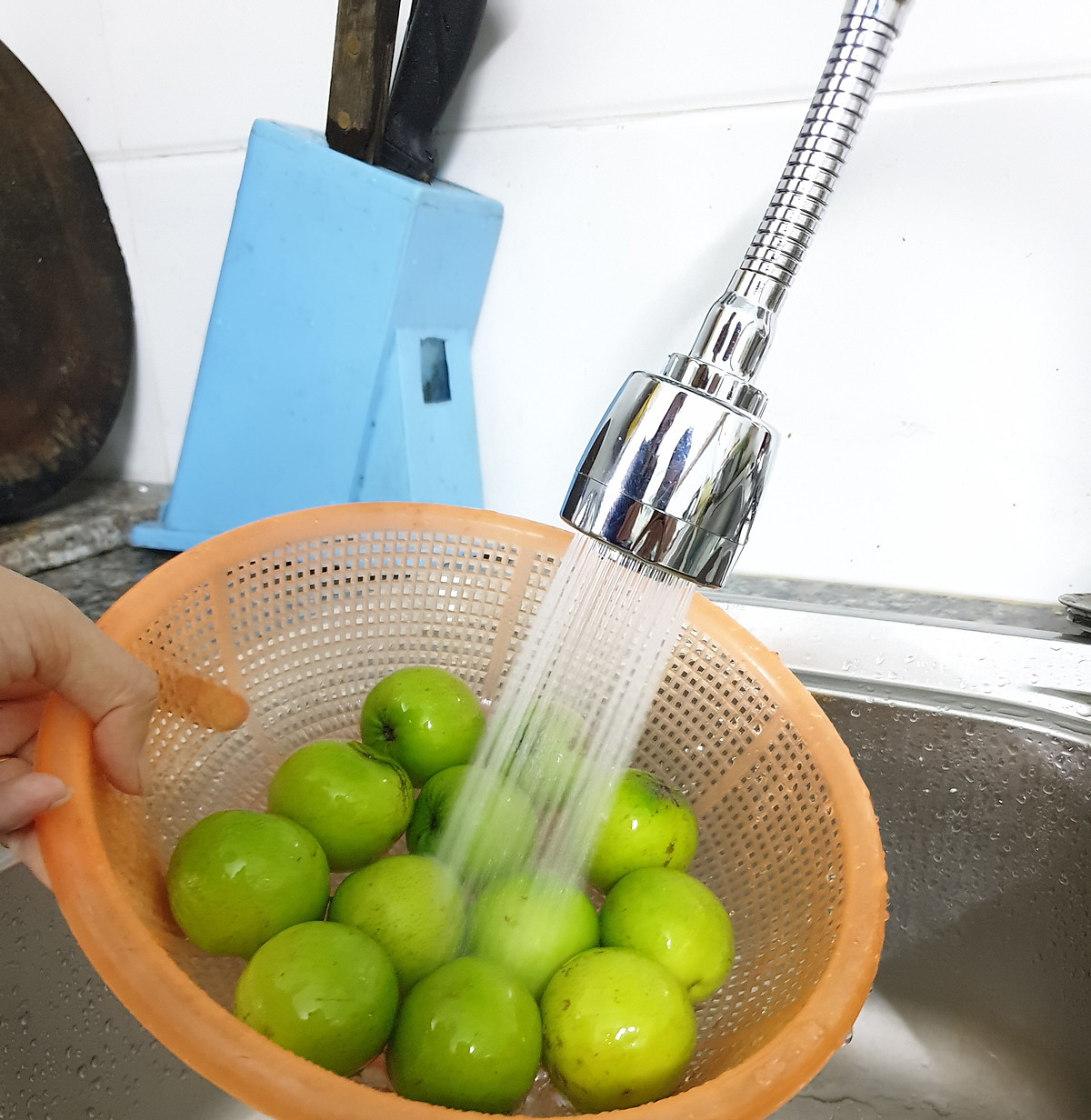 Vòi Rửa Chén Bát Tăng Áp Nhựa Mạ Điện Nối Dài 2 Chế Độ Nước Xoay 360 Độ Tiết Kiệm Nước , Không Rỉ Sét Thân Vòi Dài Xoay Chuyển Linh Hoạt, 2 Chế Độ Nước Tiện Dụng