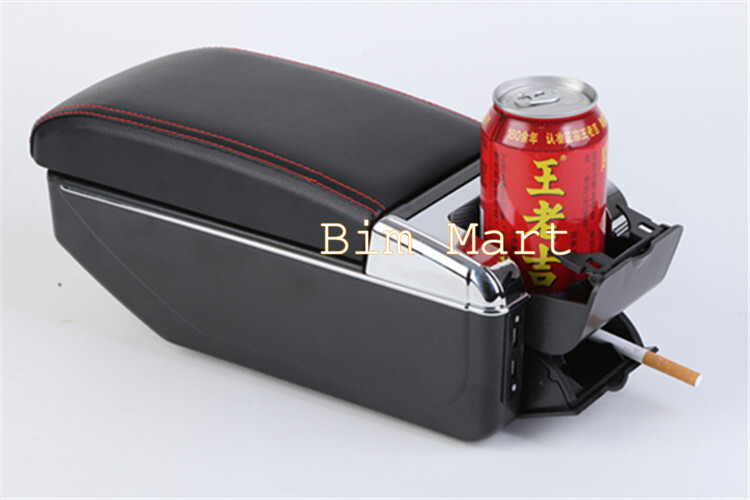 Hộp tỳ tay dành cho xe Toyota Rush/Avanza tích hợp 7 cổng USB, bọc da cao cấp