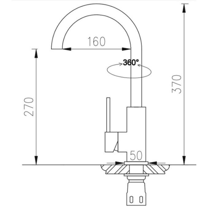 VÒI RỬA bát 2 ĐƯỜNG NÓNG LẠNH INOX SUS304 XƯỚC MỜ, nhãn hiệu ROSLER RL-802, SANG TRỌNG, AN TOÀN, BỀN BỈ DT