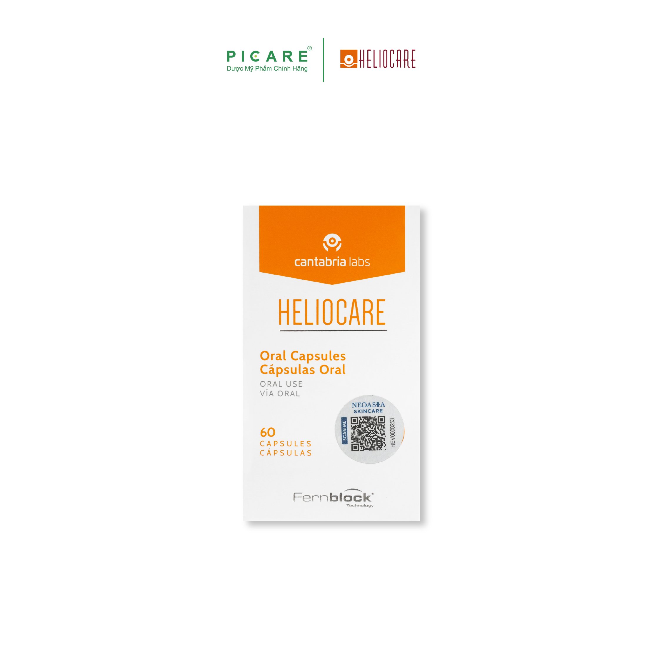 Viên Uống Chống Nắng Heliocare Capsulas Oral 60 Viên (NEW CODE)