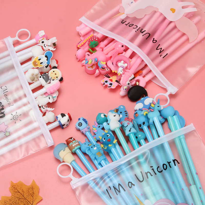 Túi 20 cây bút bi hình thú cho bé , kèm túi zip ,nhiều màu sắc ,ngộ nghĩnh ,xinh xắn ,đáng yêu cho bé tha hồ lựa chọn