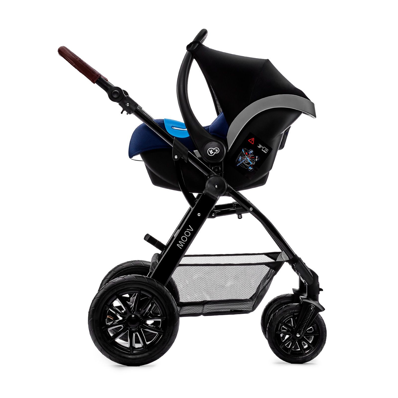 Bộ xe đẩy Kinderkraft MOOV3in1 cho bé từ 0 tháng tuổi đến 22kg - Gồm xe đẩy, xe nôi và ghế ngồi ô tô - Hàng chính hãng