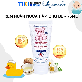 Kem ngăn ngừa hăm Babycoccole chiết xuất hoa cúc, Pathenol và ZnO 0M+ - 75ml