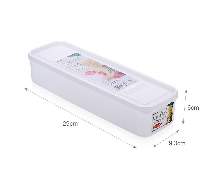 Combo 04 Hộp đựng thực phẩm đa năng Inomata 1100ml, có nắp mềm - Nội địa Nhật Bản