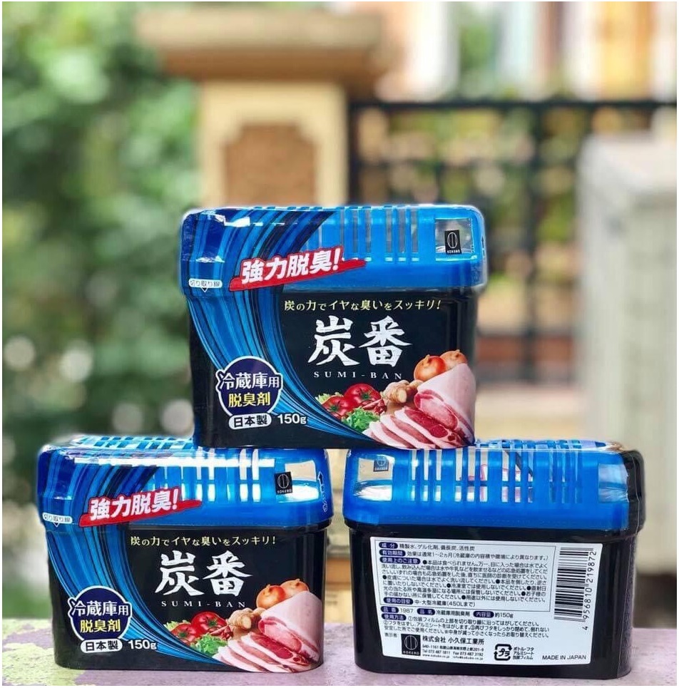 Combo hộp đựng/bảo quản thực phẩm 700ml + sáp khử mùi tủ lạnh than hoạt tính - nội địa Nhật Bản