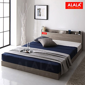 Giường thấp ALALA44 / Miễn phí vận chuyển và lắp đặt tận nơi/ Đổi trả 30 ngày/ Sản phẩm được bảo hành 5 năm từ thương hiệu ALALA/ Chịu lực 700kg