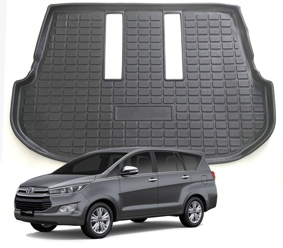 Lót cốp nhựa dẻo TPO dành cho xe Toyota Fortuner 2009-2019