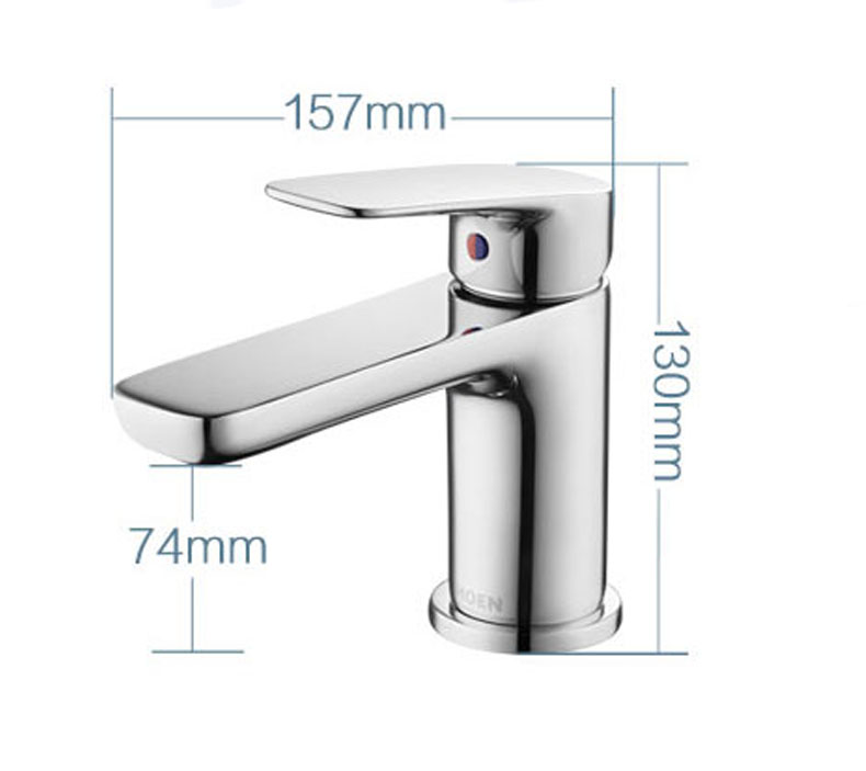 Vòi chậu lavabo nóng lạnh xả ty dòng York Moen- GN10121