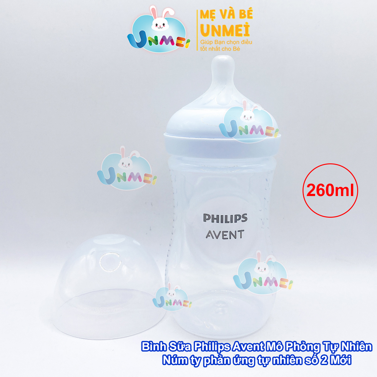 Bình sữa mô phỏng tự nhiên mới hiệu Philips Avent cho trẻ từ 1 tháng tuổi (260ml-đơn)_SCY903.01