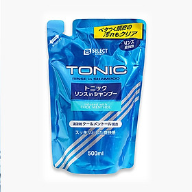 Combo 2 Dầu gội, xả bạc hà mát lạnh dành cho nam s select (gói refill) 500ml/gói