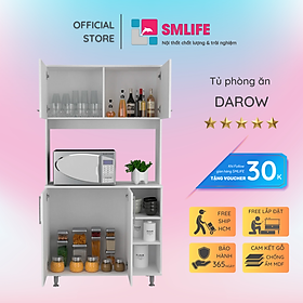 Tủ phòng ăn bằng gỗ công nghiệp MDF cao cấp SMLIFE Darow