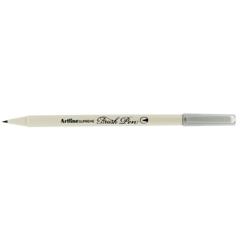 Bút Lông Đầu Cọ Artline Supreme Brush Pen EPFS-F - Pale Grey