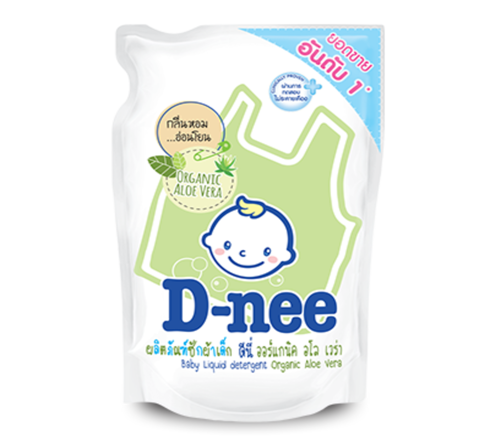 Dung Dịch Giặt Quần Áo Cho Bé D-Nee - Túi 600ml (Xanh Lá)