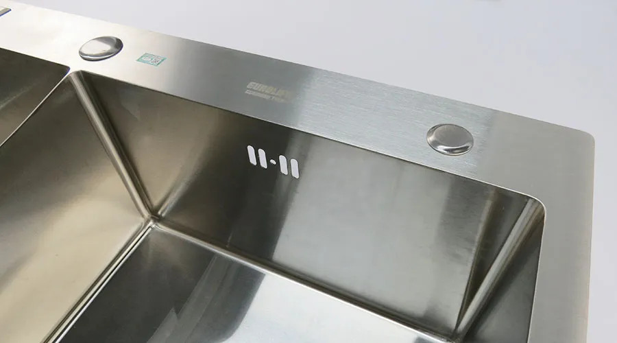 Chậu rửa chén Handmade Inox SUS 304 Eurolife EL-C21 (Trắng bạc)