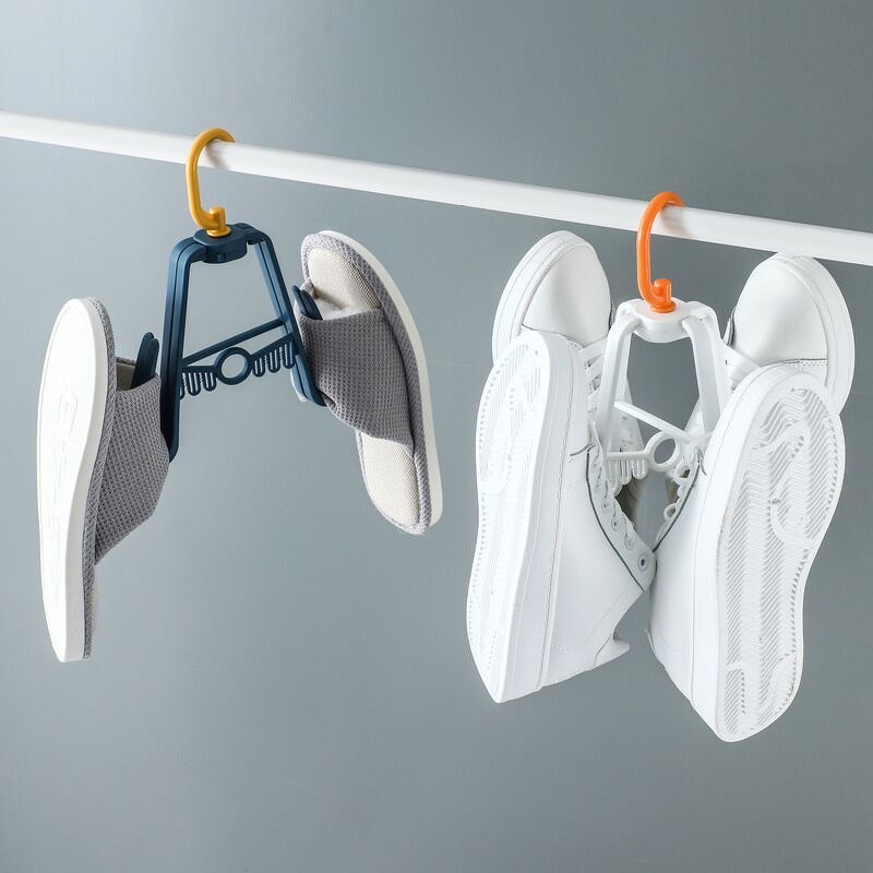 Combo 2 móc treo phơi giày dép thông minh xếp gọn tiện lợi khả năng chịu lực cao ,không tốn diện tích ,giữ độ cân bằng cho giày dép không bị lệch và mau khô ráo