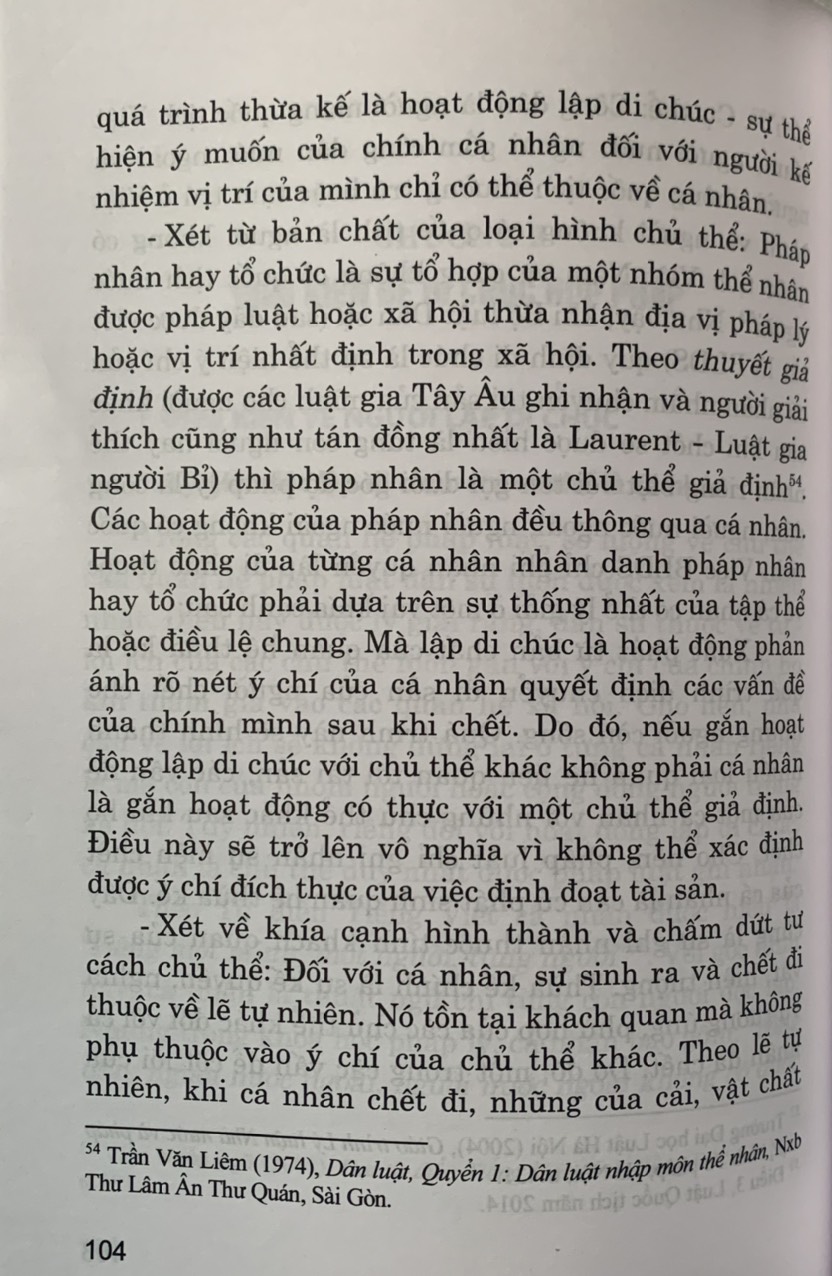 Di chúc và điều kiện có hiệu lực của di chúc