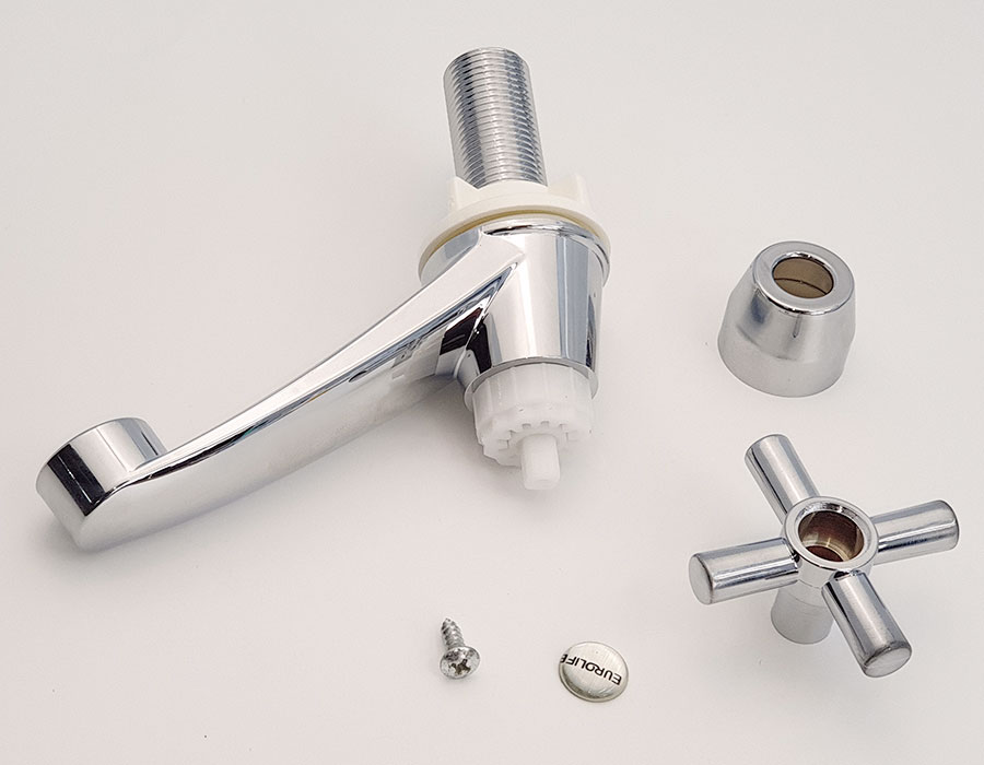 Vòi Lavabo lạnh nhựa ABS mạ Chrome Eurolife EL-LA05 (Trắng bạc)