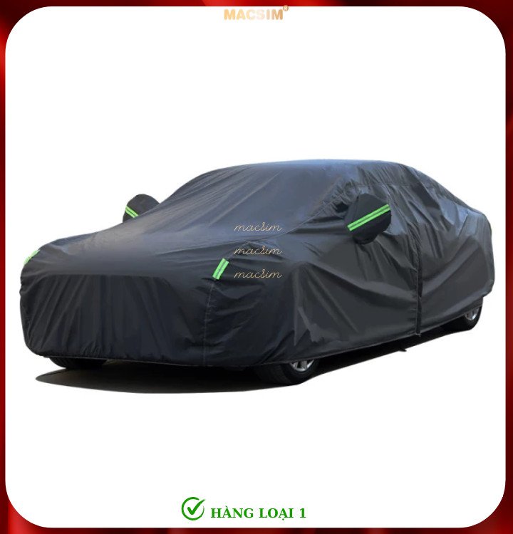 Bạt phủ ô tô thương hiệu MACSIM dành cho Ford Focus - màu đen - bạt phủ trong nhà và ngoài trời