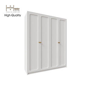 [Happy Home Furniture] ELEGANT, Tủ quần áo 4 cửa mở 1m6x2m, 160cm x 54cm x 200cm ( DxRxC), TCM_084