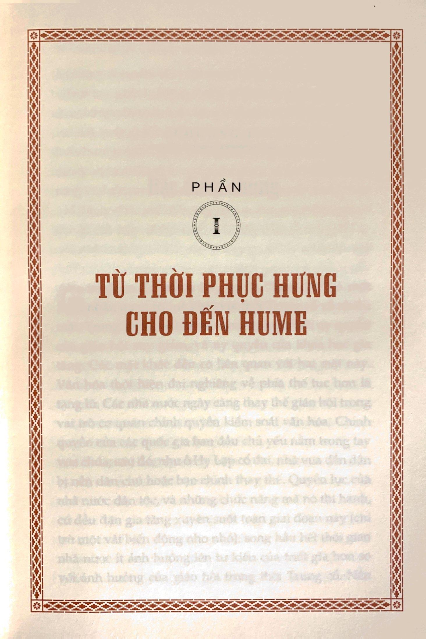 Lịch Sử Triết Học Phương Tây - Tập 3 - Triết Học Hiện Đại - Bìa Cứng