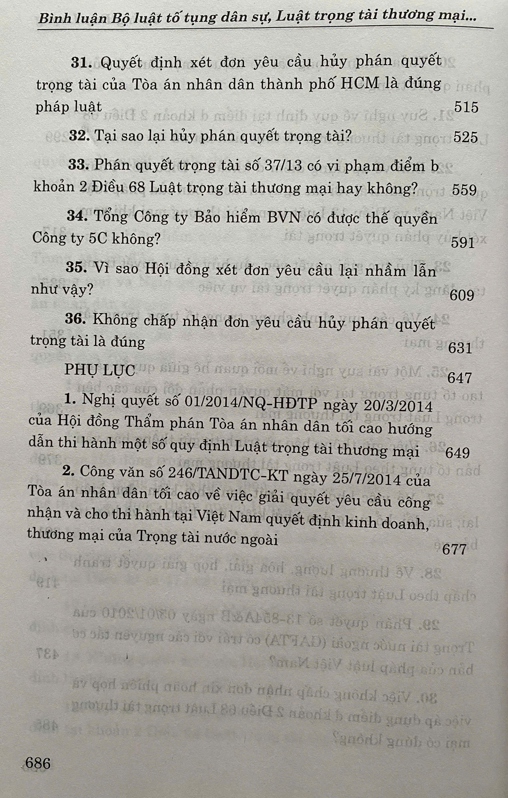 Sách Bình Luận Bộ Luật Tố Tụng Dân Sự, Luật Trọng Tài Thương Mại và Thực Tiễn Xét Xử