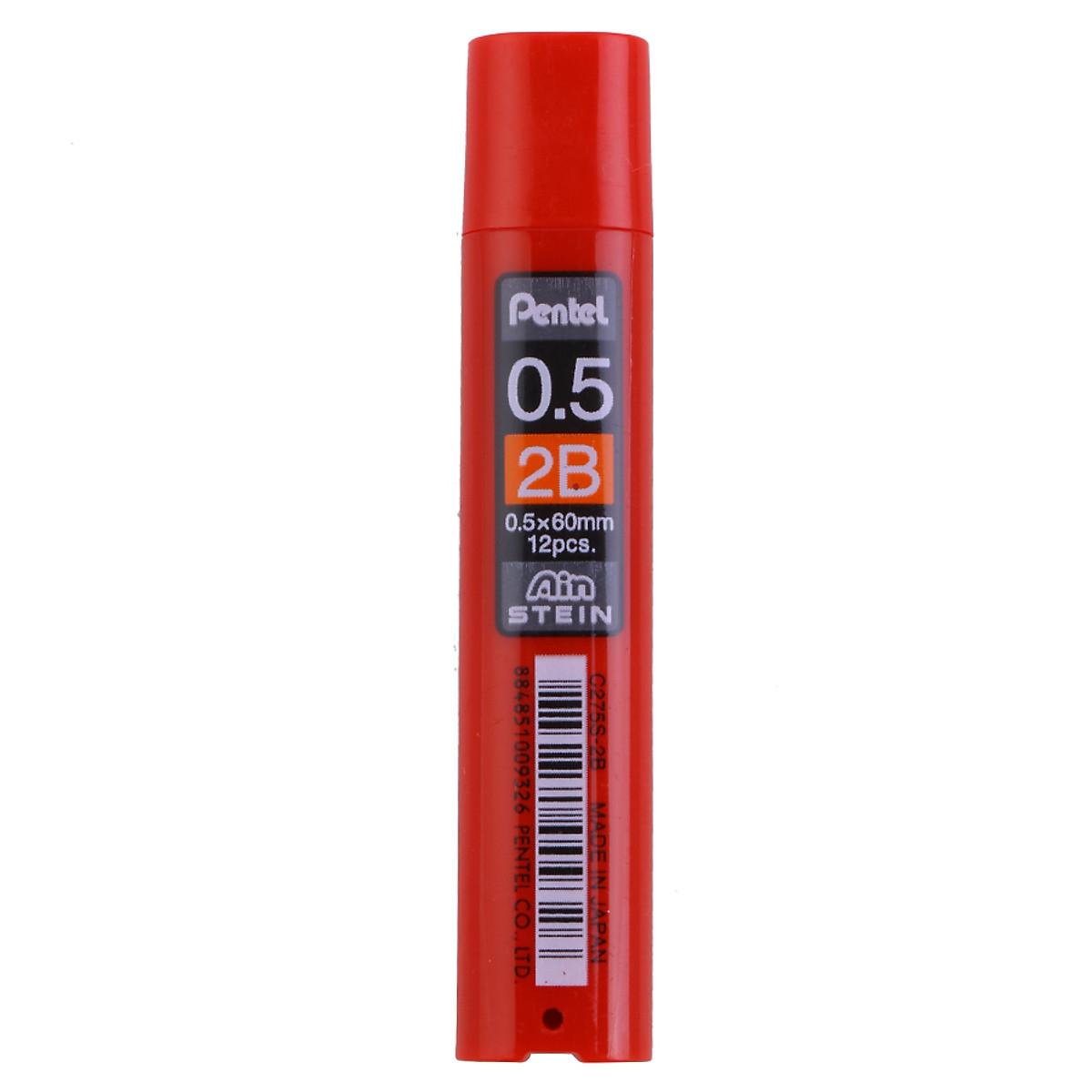 Ruột Chì 2B 0.5 mm Pentel C275S (60 mm x 12 Ngòi)
