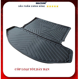 Thảm lót cốp xe ô tô New MAZDA CX8 (qd) nhãn hiệu Macsim chất liệu TPV cao cấp màu đen,