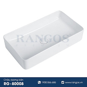 CHẬU RỬA LAVABO ĐẶT BÀN RANGOS RG-80012