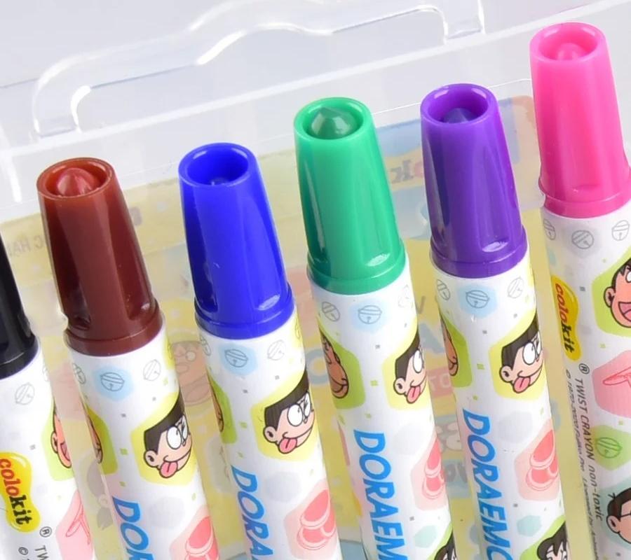 Bút Sáp Vặn Colorkit 12 Màu TCR-C007/DO