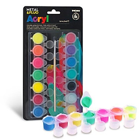 Vỉ 14 Hũ Màu Acrylic 1612T14FM