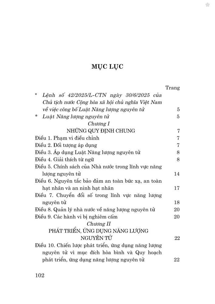 Luật năng lượng nguyên tử năm 2025