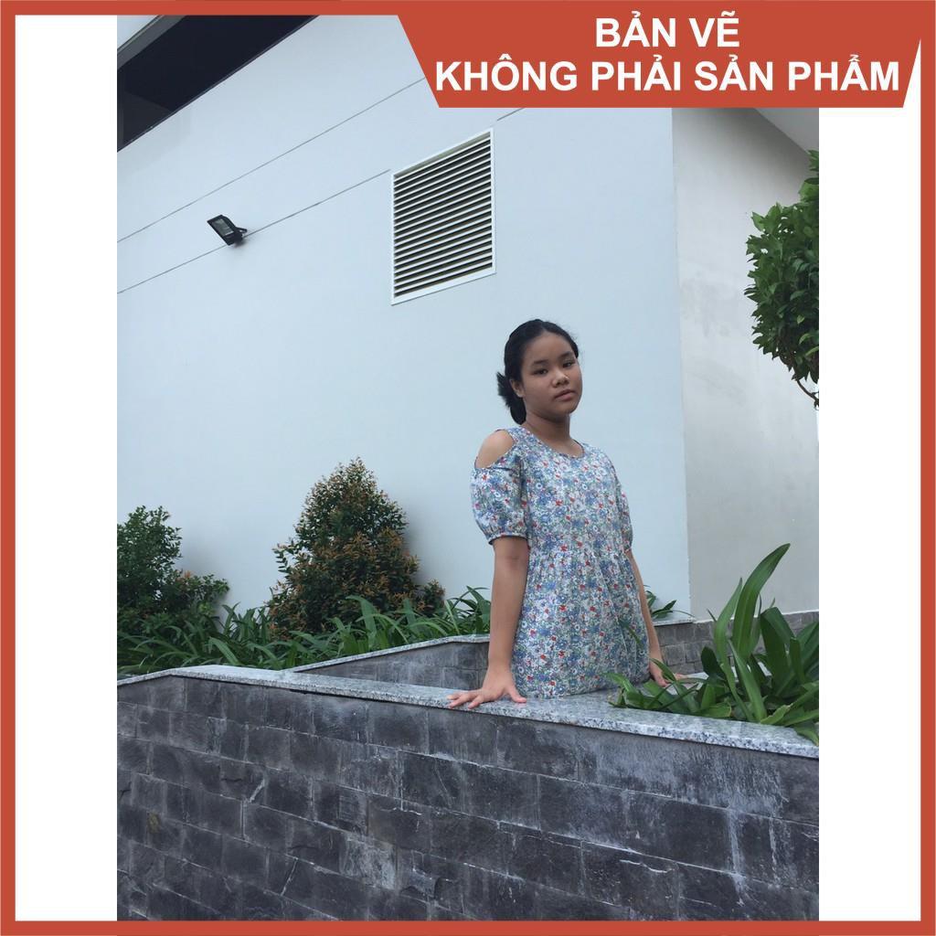 Rập giấy A0 đầm bé gái mã R100 (BẢN VẼ)