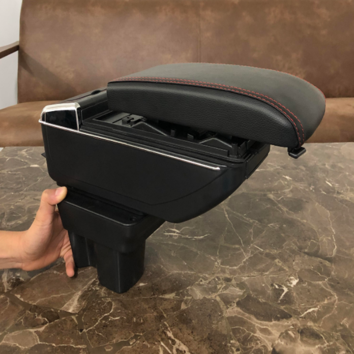 Hộp tỳ tay ô tô, xe hơi cao cấp dành cho xe Toyota Rush và Avanza tích hợp 7 cổng USB (DUSB-RSH-D)