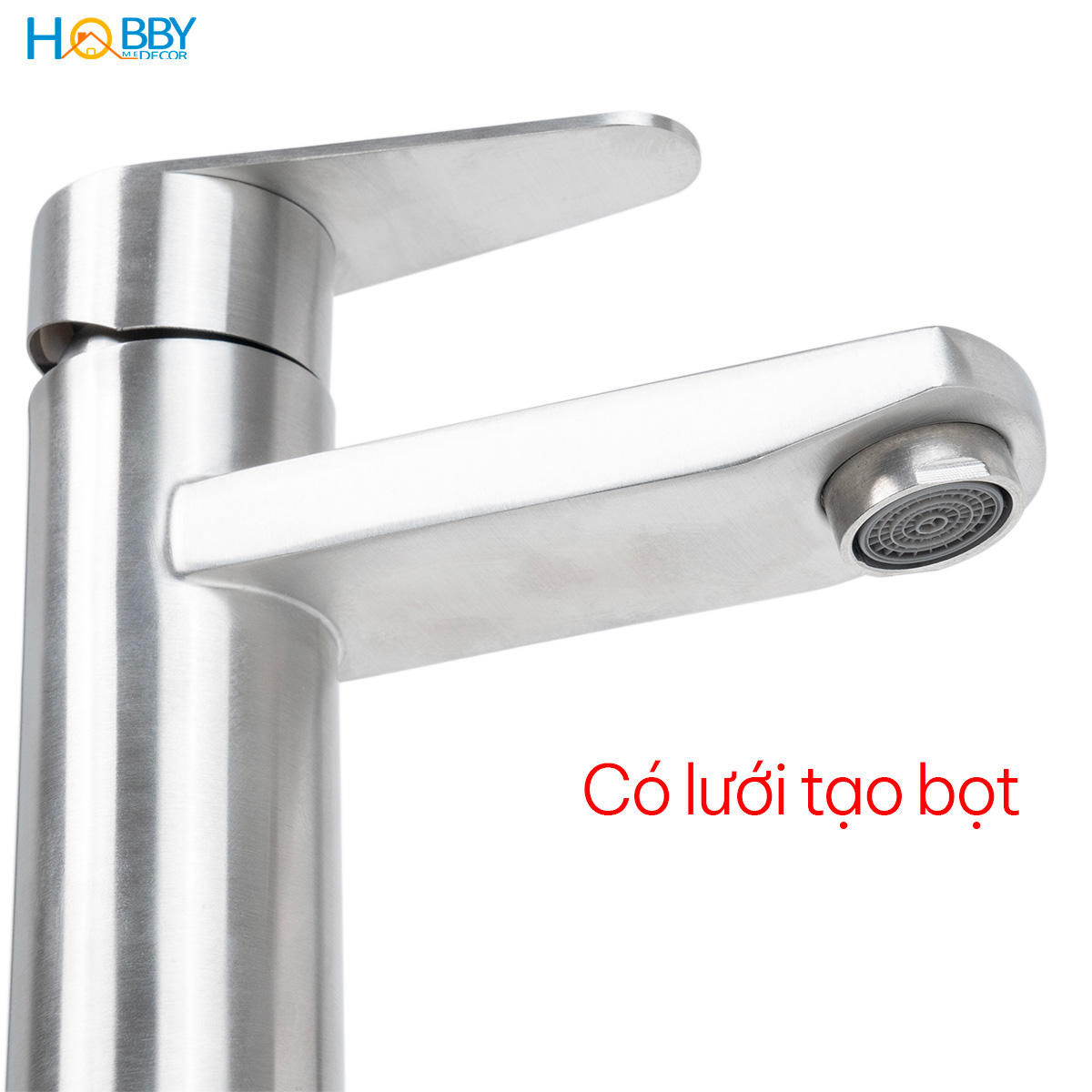 Vòi xả chậu rửa mặt lavabo lạnh Inox 304 Hobby Home Decor LBL5